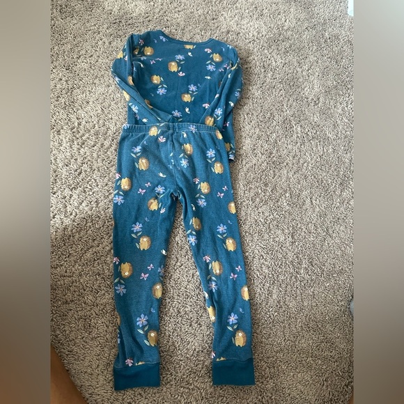 Preloved Floral Blue Kids Pajamas - Picture 2 of 3